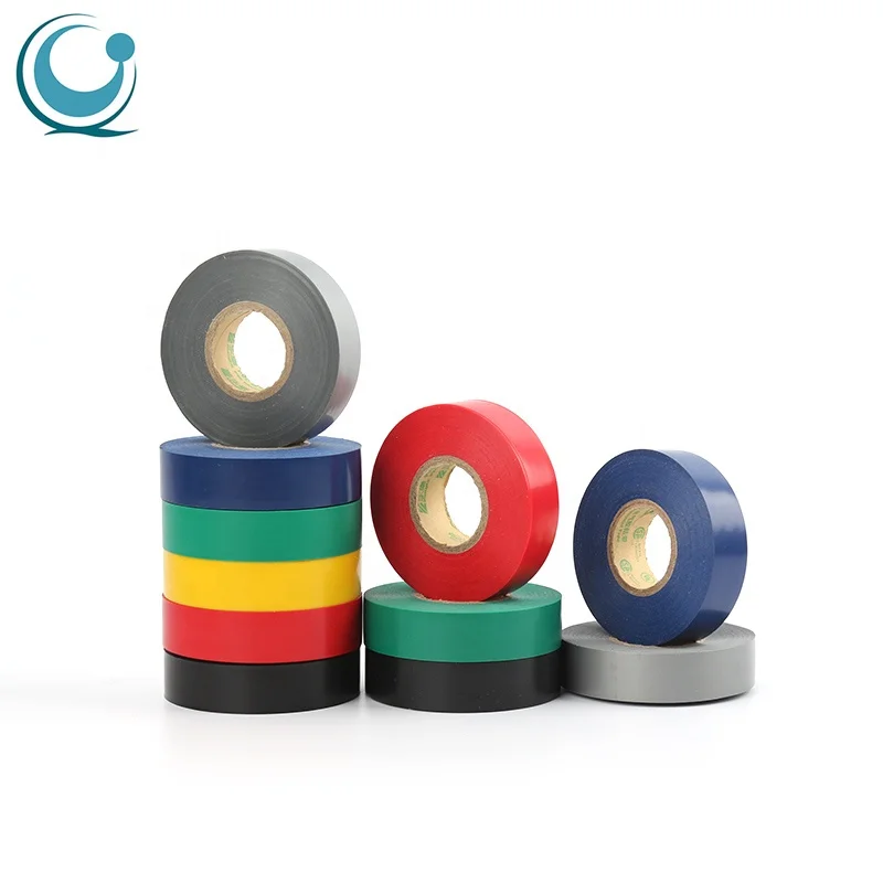 Цветная изоляционная огнеупорная клейкая ПВХ электрическая лента Джамбо-ролл