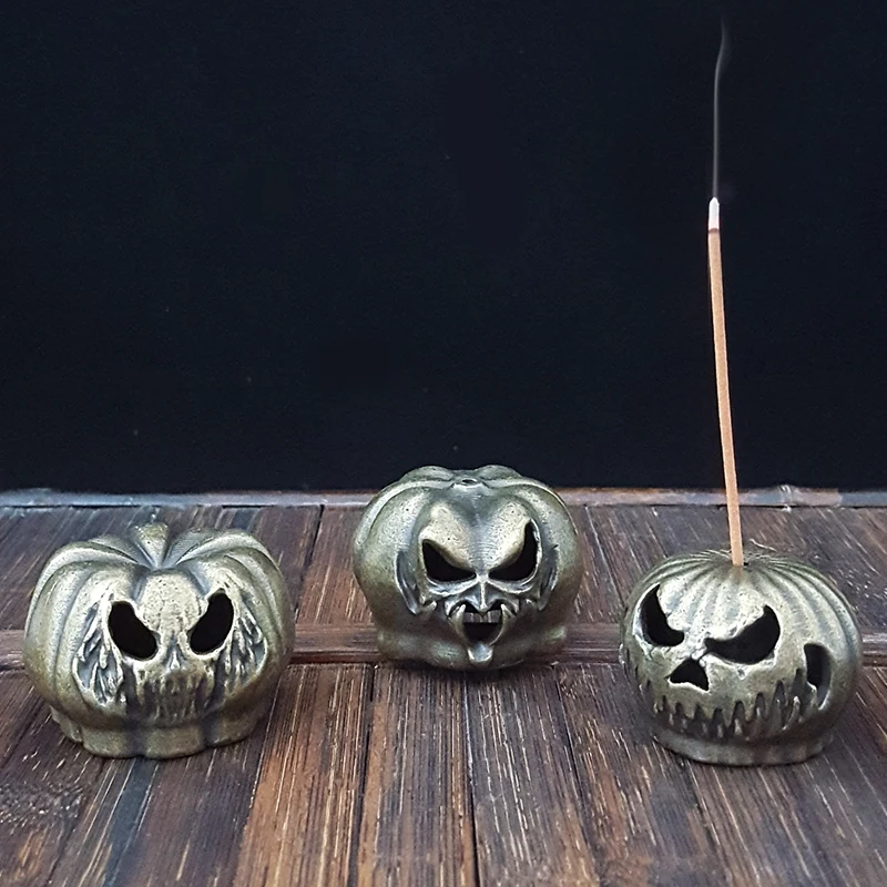 Christmas Halloween Pumpkin Demon smokehouse Metal gifts Metal incense stick table decoration incense holder home decoration