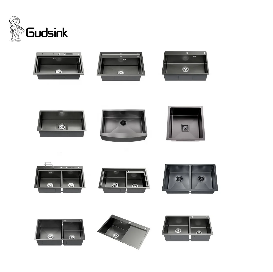 Gudsink SUS304 встройной handmade нержавеющей стали khd кухонная раковина блок комплект