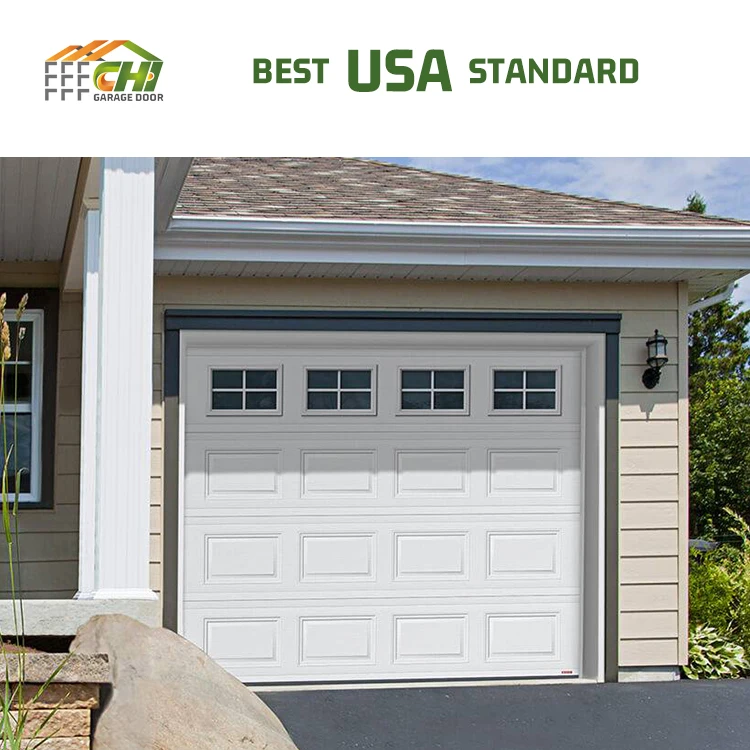 Galvanized Steel Insulated Garage Door Wholesale Sectional Stainless Steel Segmented Garage Door