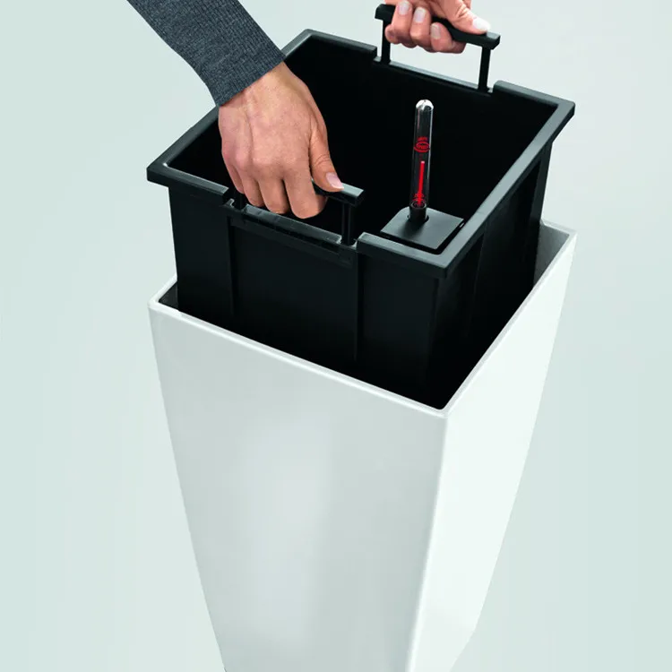 Nordic Creative Modern Minimalist Self Watering Plastic Flower Pots Balcony Courtyard Large Planters for Home Garden Hotel Decor