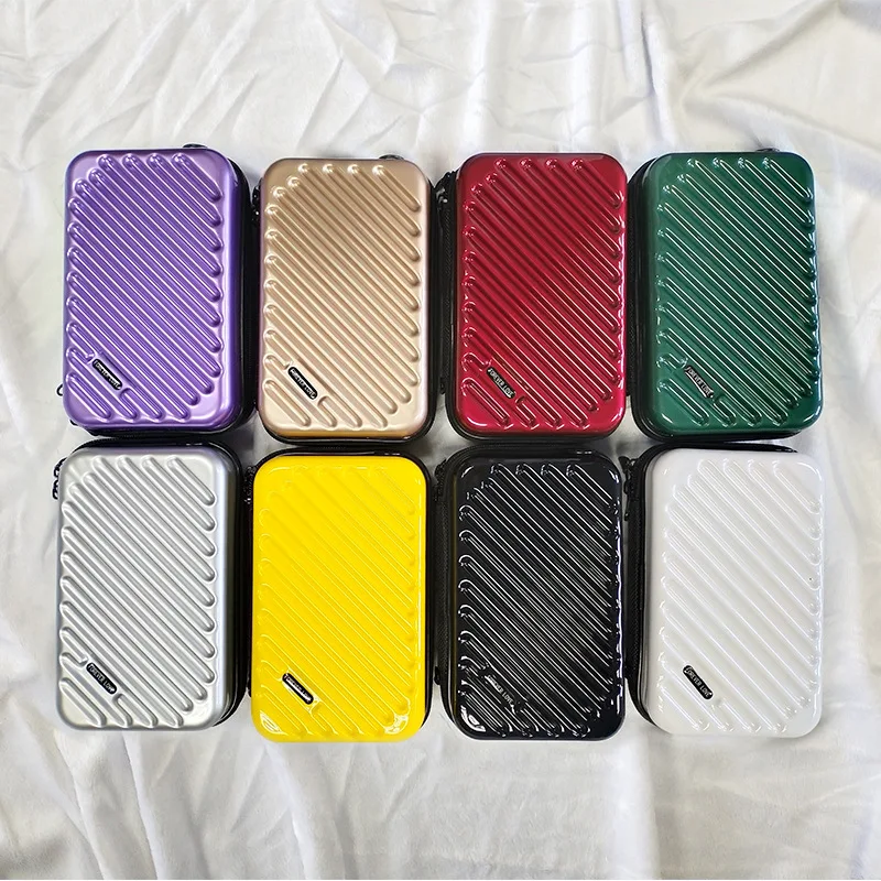 ABS+PC Portable Stylish Small Hard Case Cosmetic Travel Cosmetic Make up Bag Waterproof