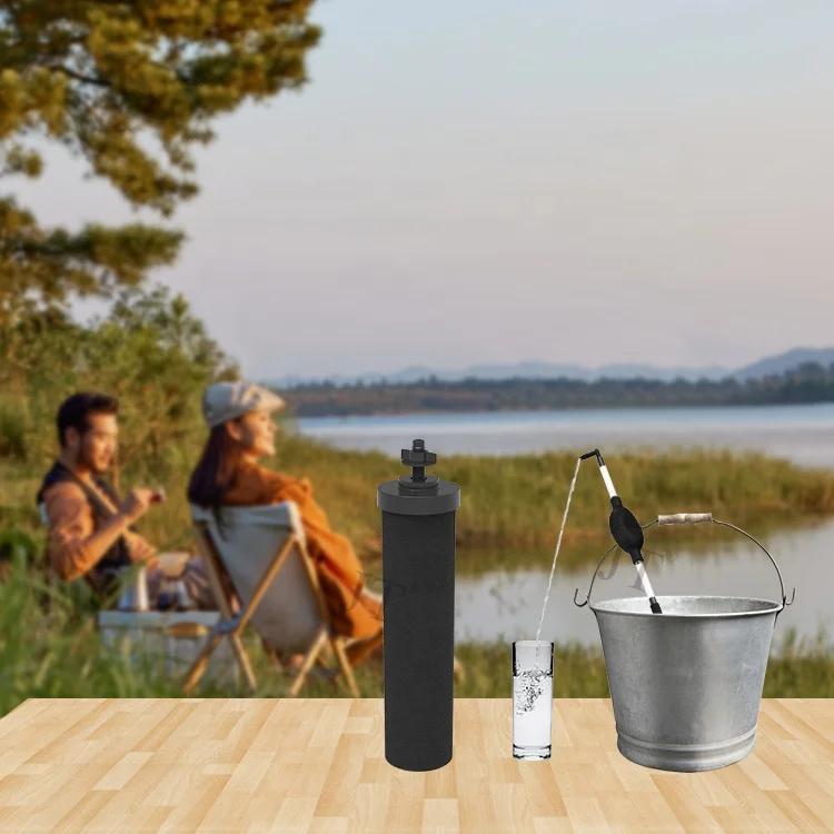Outdoor Camping Hiking Emergency Water Filter Primer Pump Kit Water Purifier