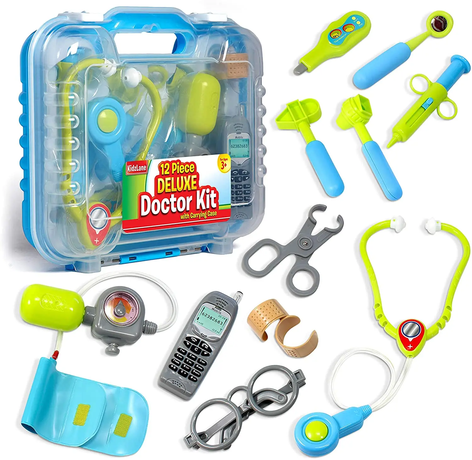 
New Arrivals Children Educational Gift DIY Durable 12 Medical Doctor Kit Toy Play Set Medical Kids 