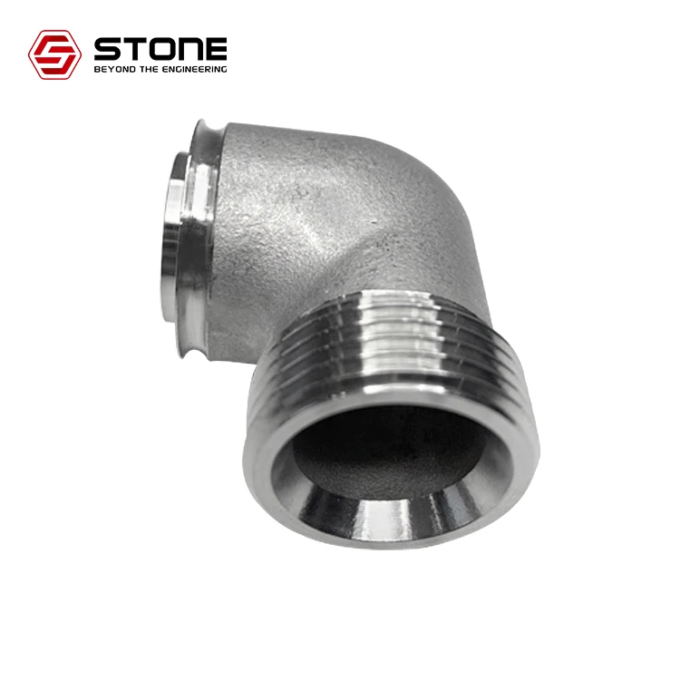 STONE OEM Custom Size 10mm-100mm Elbow Fittings investment casting stainless steel fittings