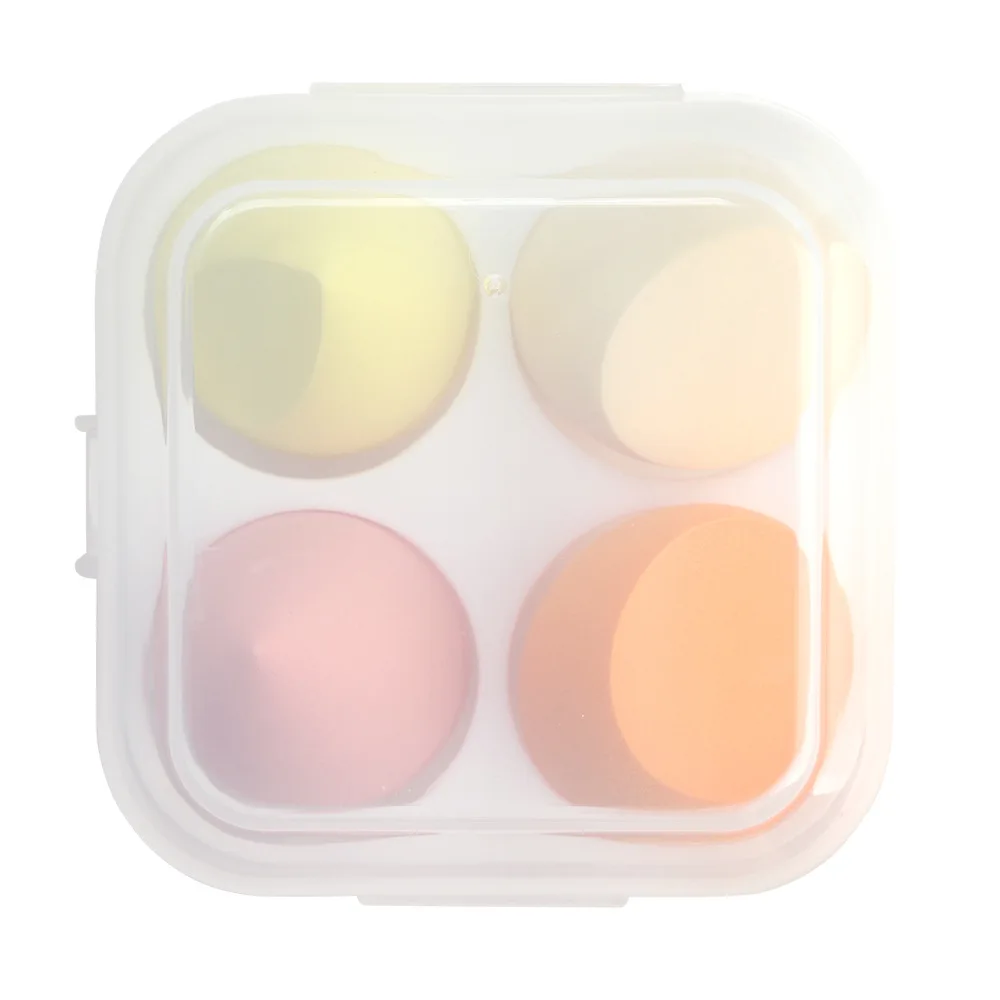 
Private Label Makeup Blender Sponge Set 4pcs Makeup Sponge Non-latex Soft Beauty Sponge Makeup Blender with Retail Box Wholesale 
