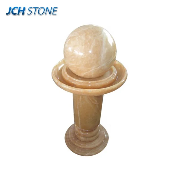 spinning marble onyx stone water ball fountain