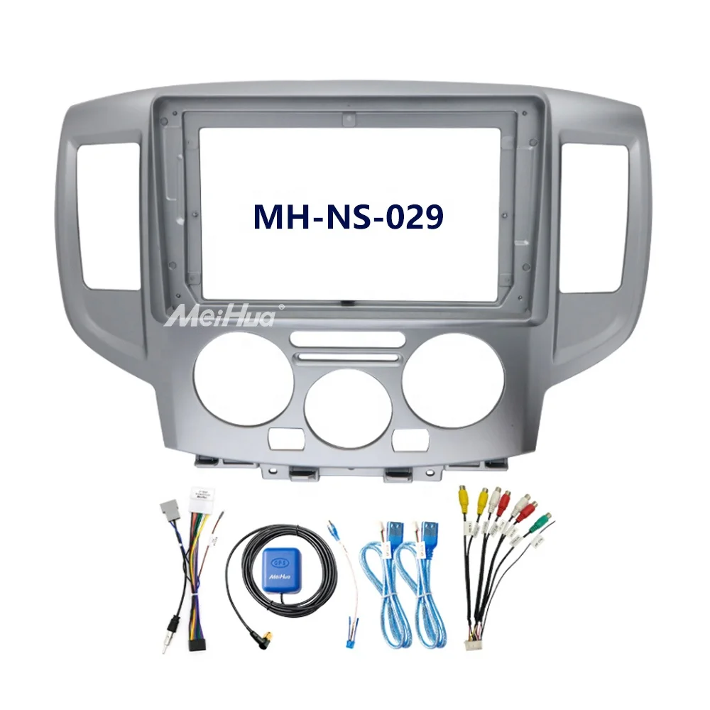 Meihua Android Автомобильное видео Радио 9 дюймов рамка для Nissan NV200 2014 с кабелем RCA жгут проводов аксессуары
