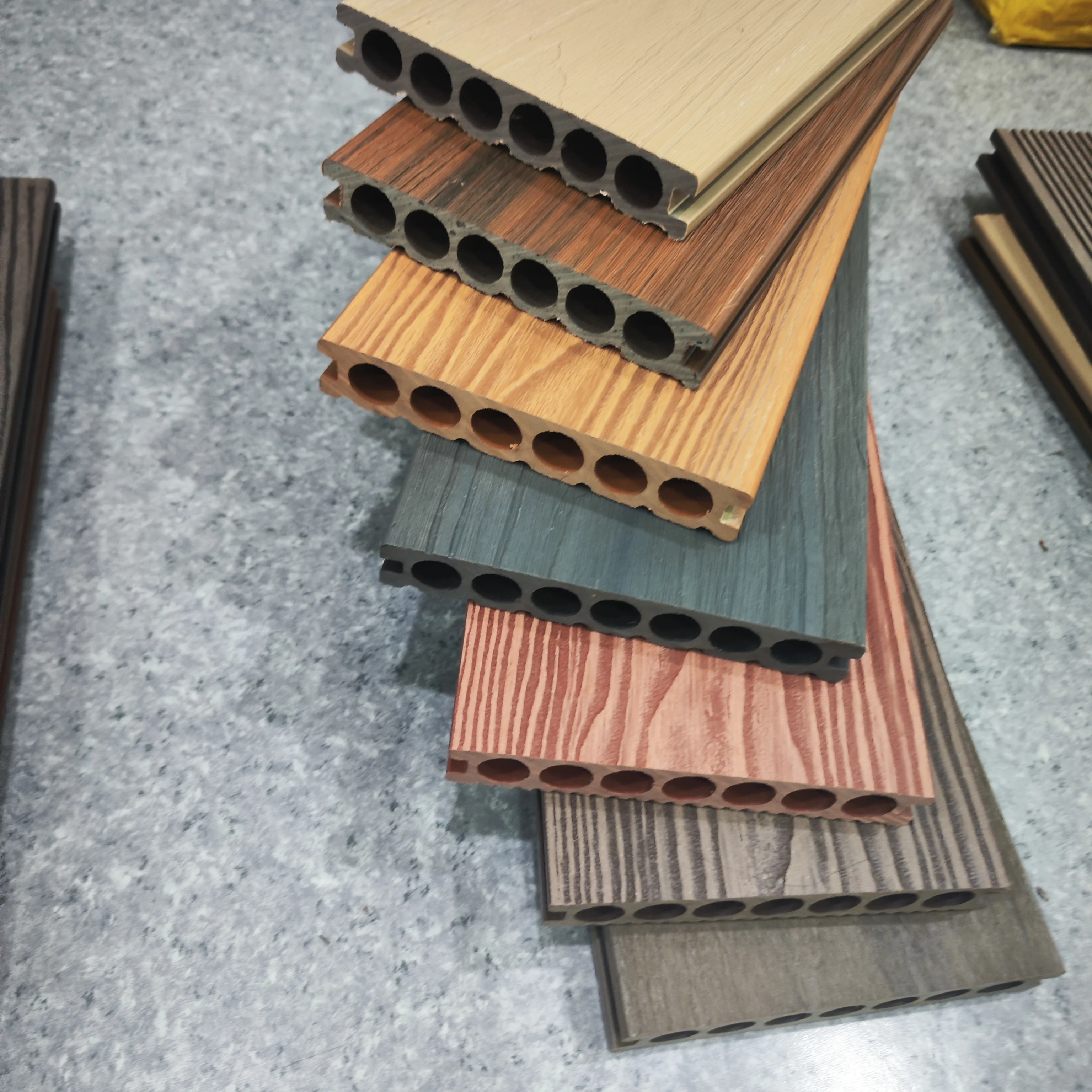 Outdoor Wood Deck Boards Flooring Wood Flooring Plastic Composite Decking Board Wpc Weather Proof Board