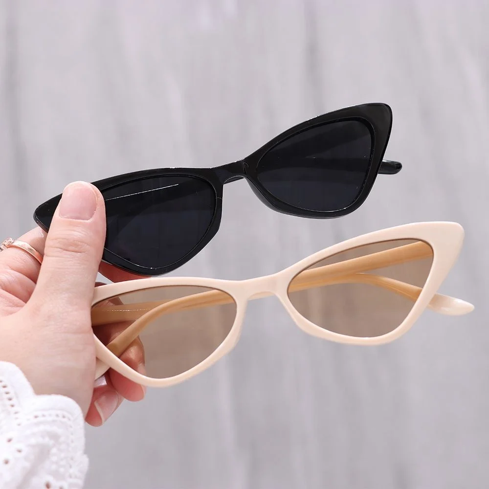 2024 New Vintage Cat Eye Small Frame Retro Women Sunglasses UV400 Protection Fashion Trendy Streetwear Eyewear