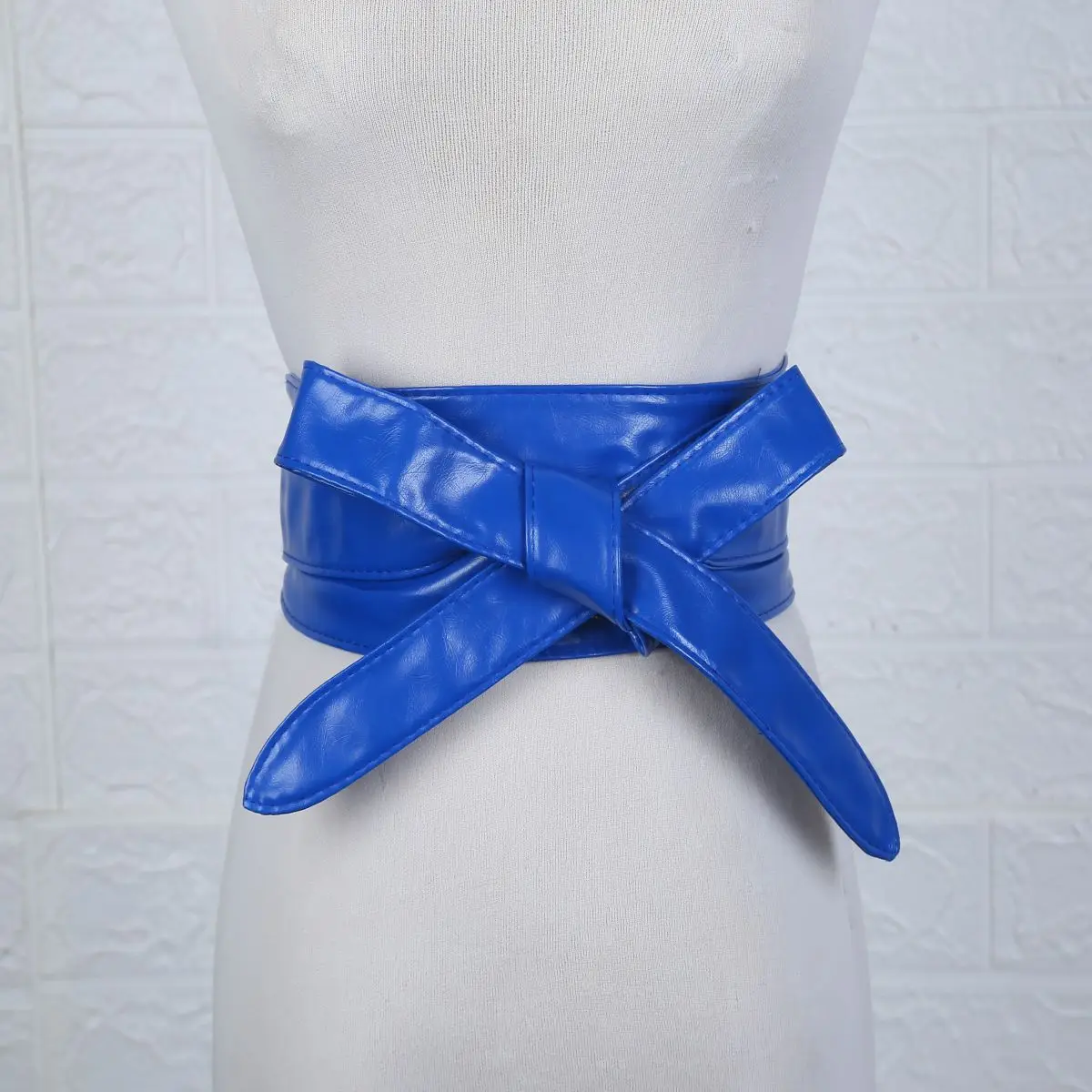 Custom Solid Color PU Bowknot Belt Female Conveyor Belt Classic Cheap PU Female Belt