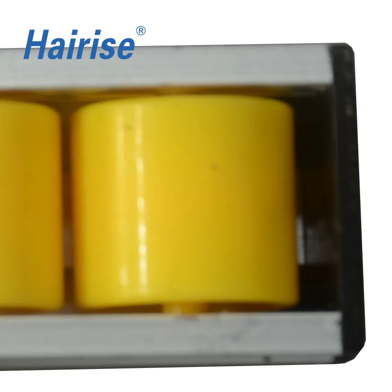 Hairise sustainable accumulation roller side guide for belt conveyor