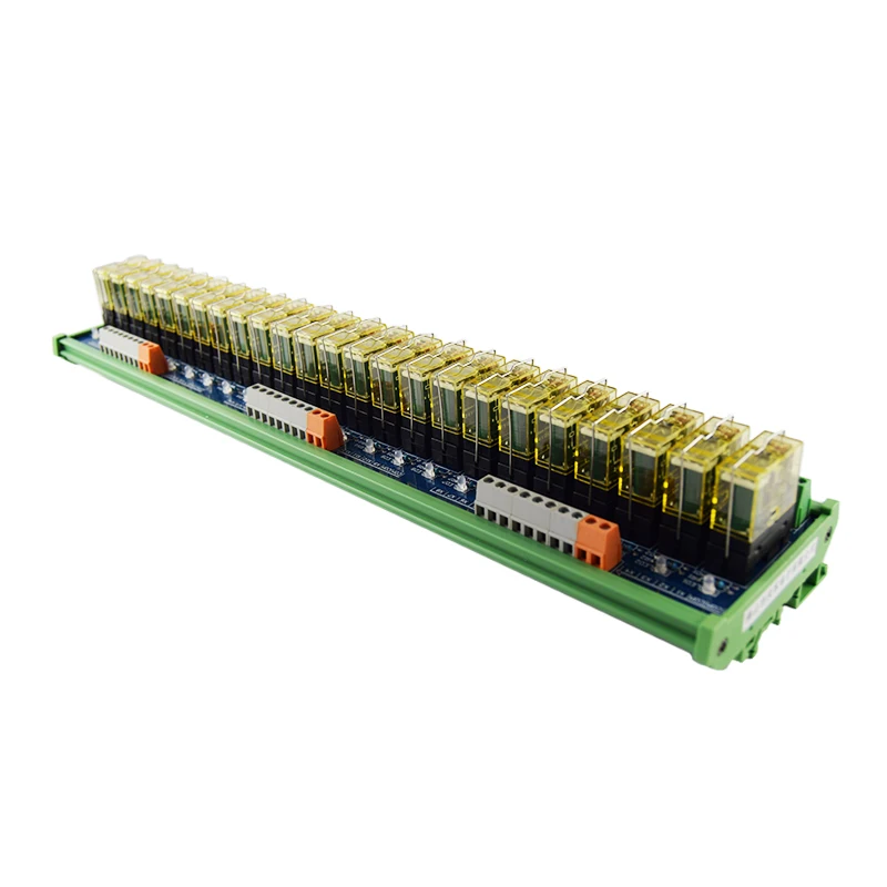 24-Channel Original 1NO 1NC Hequan Relay Module DC24V SPDT Electromagnetic Relays for Elevator Control