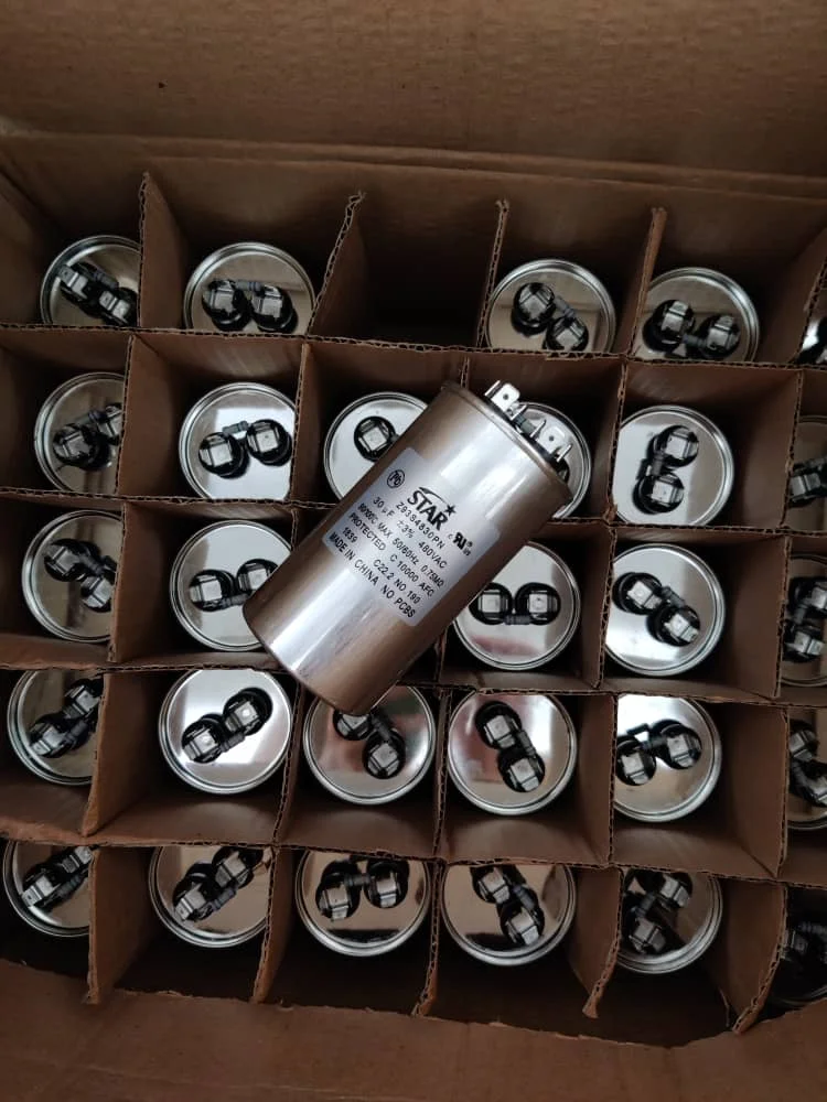 Factory Sale MH Starting Capacitor Condenser 24uF 30uF 34uF Oval Round Shape for 1000W 1500W Metal Halide Lamp