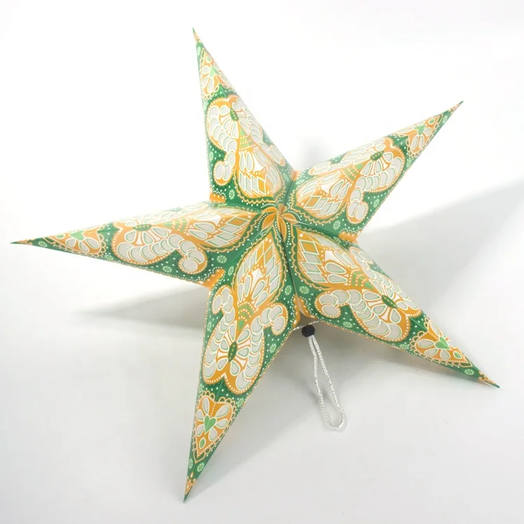 60cm custom colorful hanging ornament origami paper lanterns star