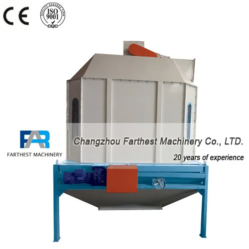Changzhou Farthest Counter Flow Hot Air Cooler/Fish Feed Pellet Cooler Machines