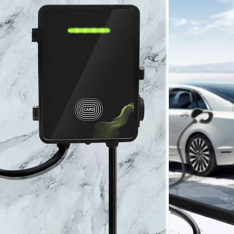Safe Wallbox Ev car charger 7kw 32A AC home charging 5m charge cable Fast Ev Charger For Electric Vehicle