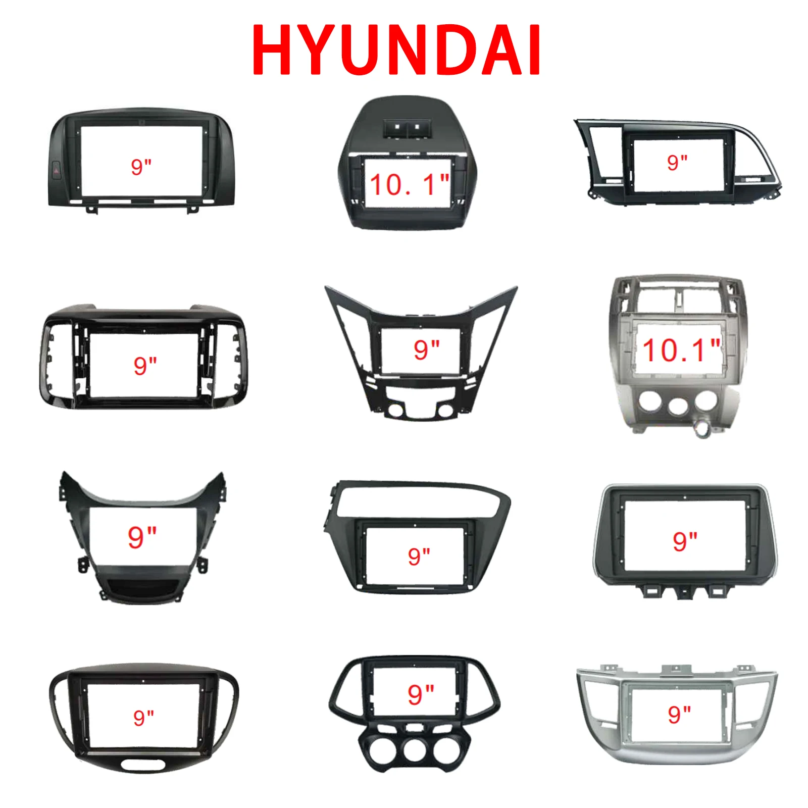 Marcan Factory ODM Bracket Fixed Panel Interface Dashboard Stereo Adapter Car accessories Android Radio Car DVD Player Frame