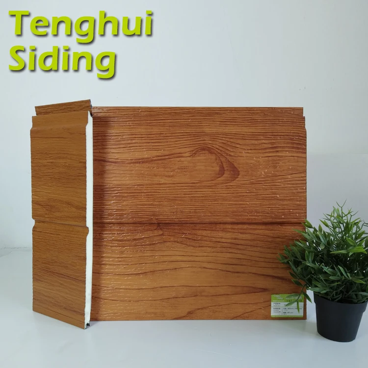 Tenghui Siding Construction Materials Metal Siding Decorative Outdoor Wall Sandwich Panels For Prefab House