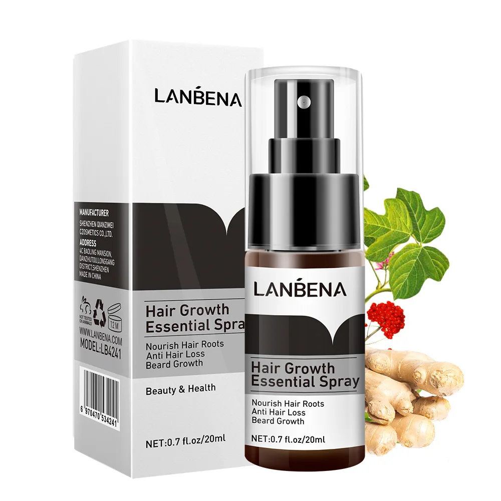 
LANBENA hair growing spray instant in hair loss treatment free shipping  (60800220482)