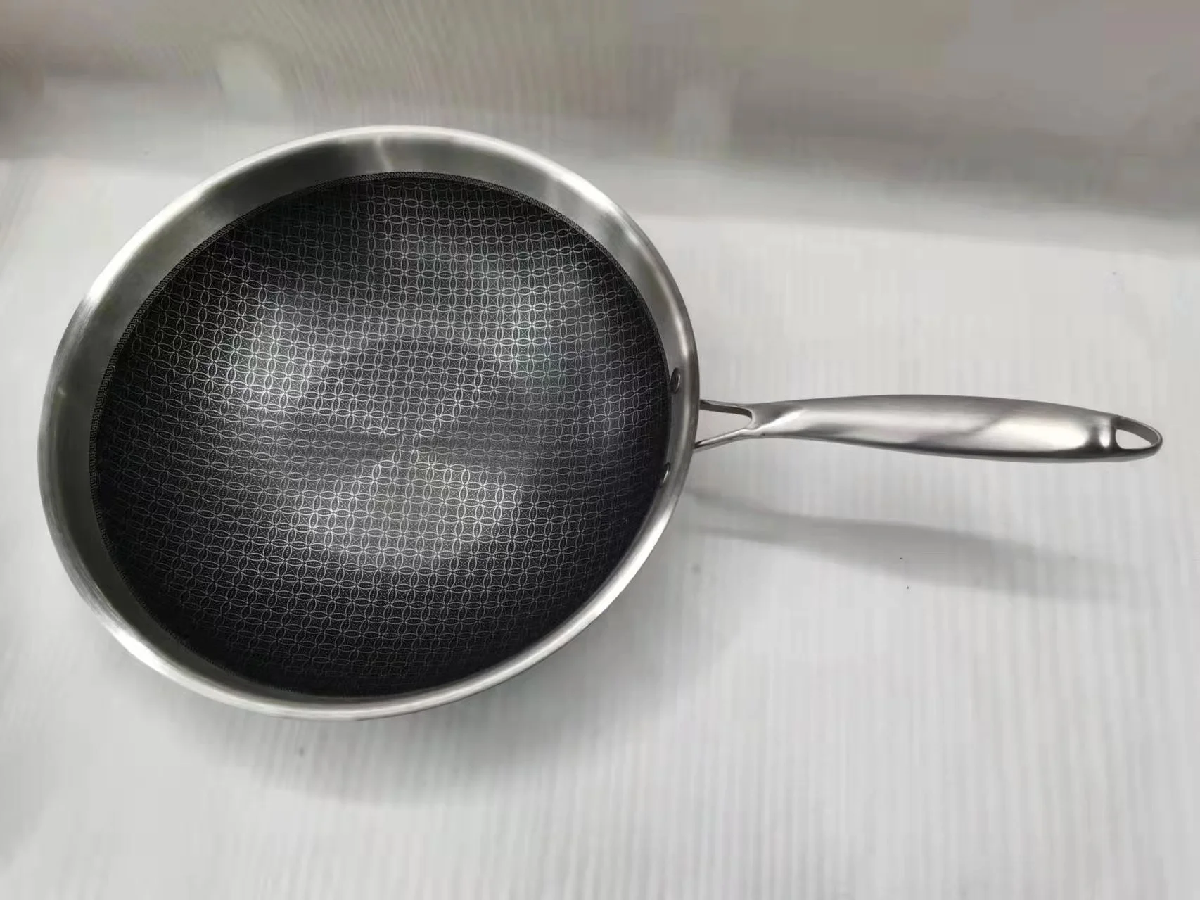 Honeycomb  Nonstick  304 Stainless Steel Fry Pan  Cookware Durable Frying Pan