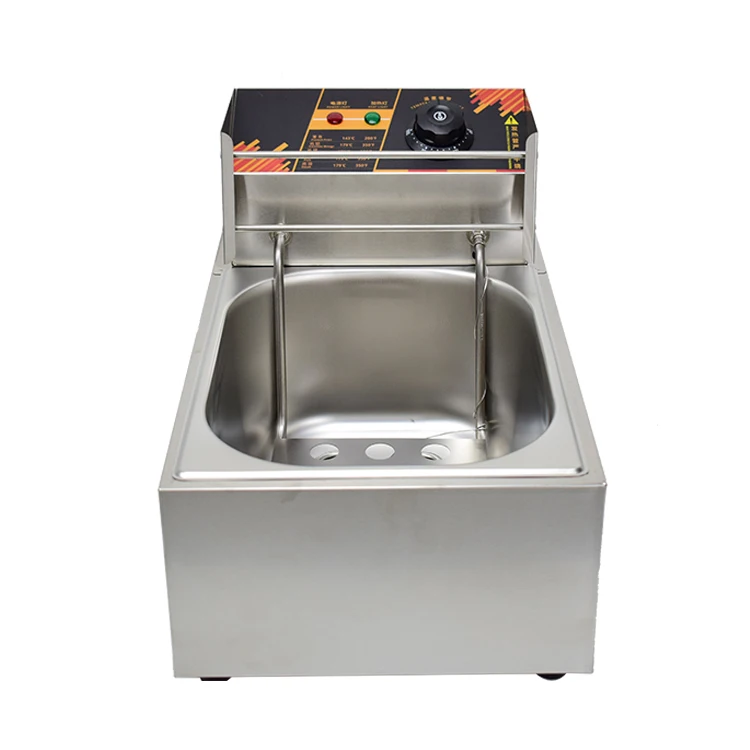 CE Certified Stainless Steel Commercial Electrical Deep Fryer 6L Multi-function Commercial Electrical Mini Deep Fryer wholesale