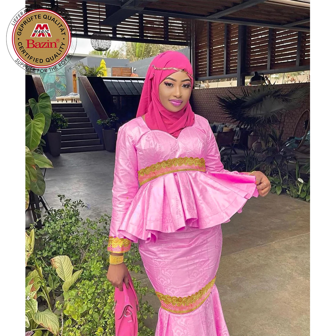 Plus Size Dress Basin Riche Fabric Dresses Bridal Material Embroidery And Embellishments For Sewing Appliques Dashiki Clothing