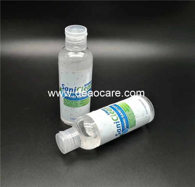 70% Ethyl Alcohol Simoniz Saniclean USA anti bacterial 100ml Hand Sanitizer Gel
