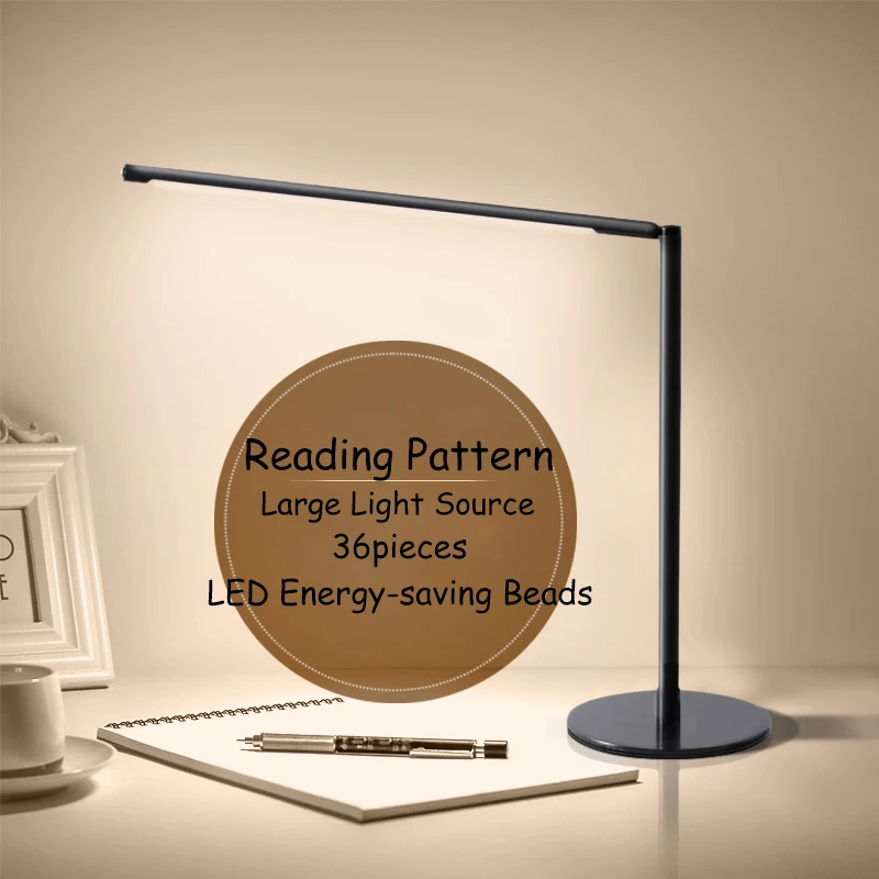 Complete Metal Desk Lamp 10W High Brightness Double Color Temperature Dimming LED Eye Protect Desk Lamp with Removable Lamp Tube