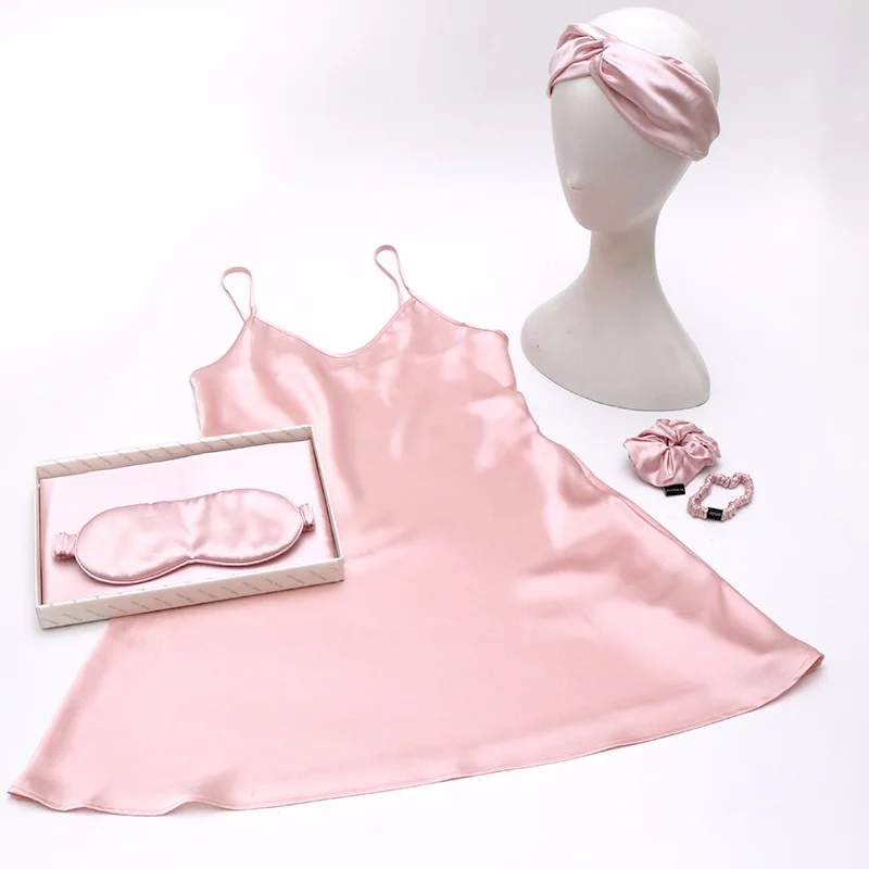 Non-toxic Pure Silk Filling Silk Sleep Eye Mask with pouch
