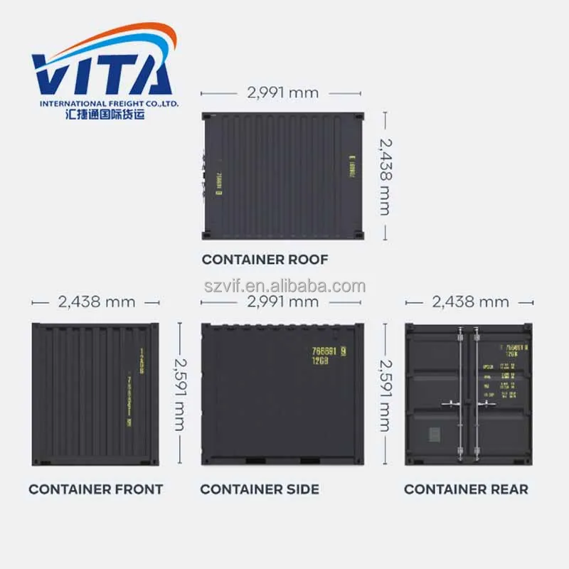 Контейнер для хранения энергии 5Ft 6Ft 7Ft 8Ft 9Ft 10Ft Iso транспортировочный Мини-коробка набор мини-контейнеров