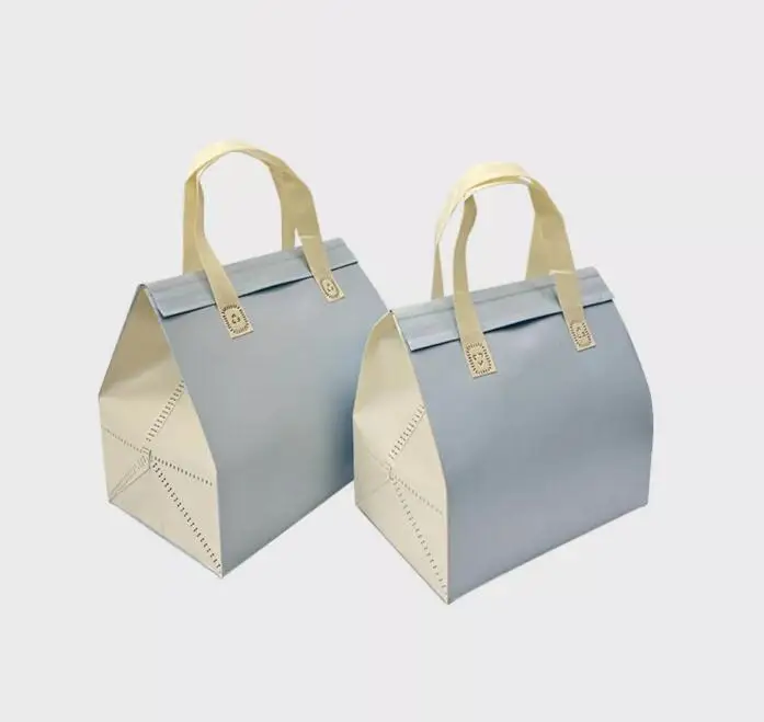 Quality non woven tote picnic thermal food cooling lunch insulated cooler bags with custom logo food delivery