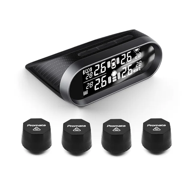 4-6-8-10 wheels Tire Safety Monitoring System Solar Power Digital Tyre Pressure Sensor Car TPMS