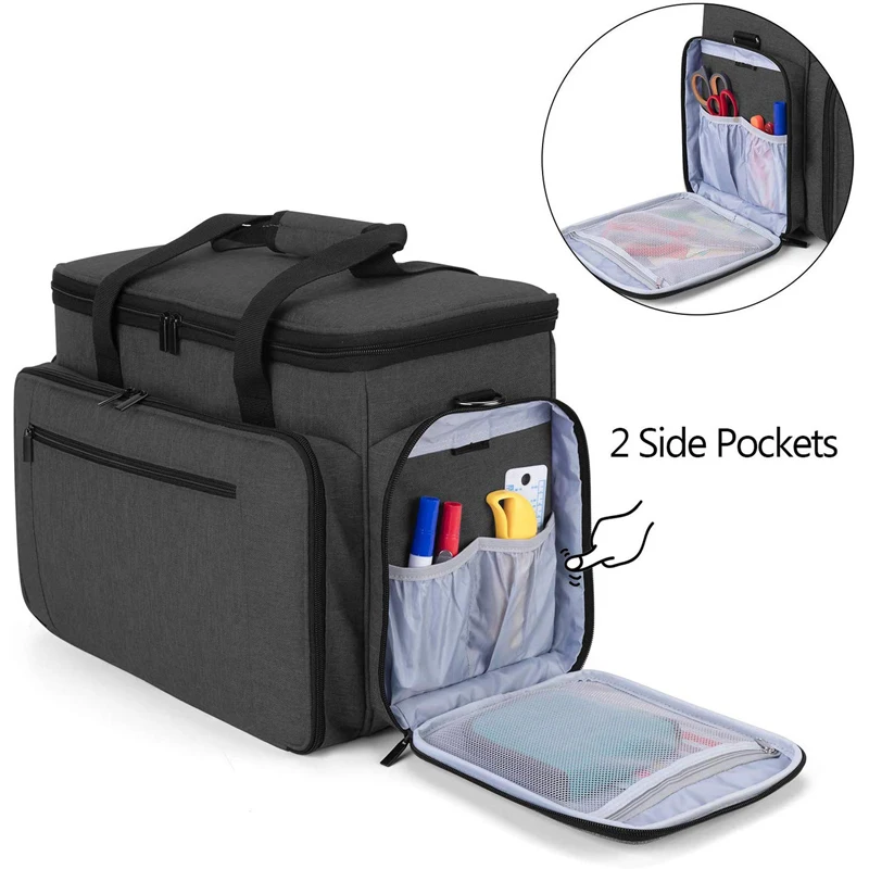 Travel Case for Sewing Machine And Accessories Carrying Bag with Removable Padding Pad