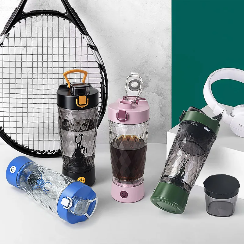 650ml Electric Protein Powder Mixing Cup Automatic Shaker Bottle Mixer Shake Bottle Milk Coffee Blender Kettle for Gym outdoor