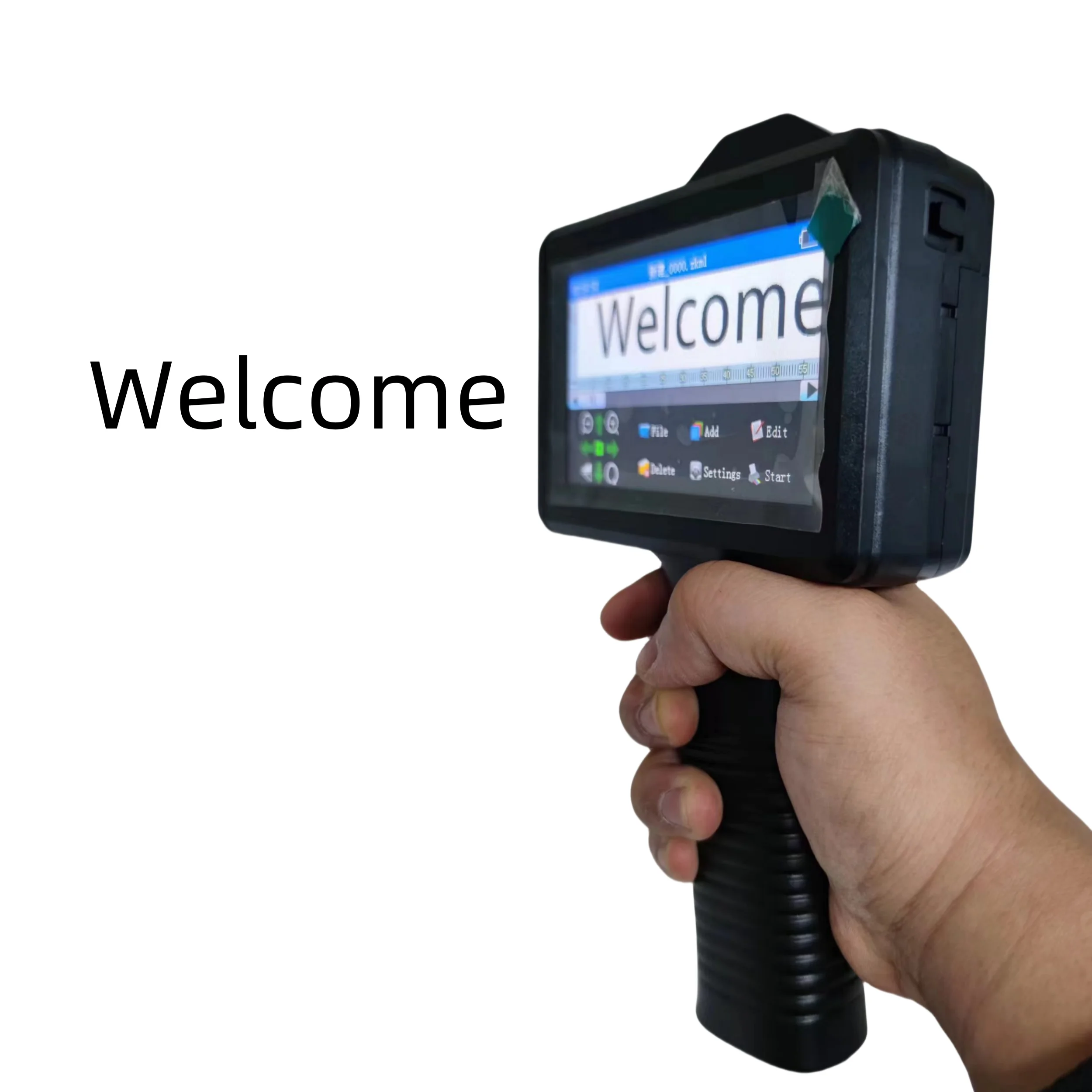 Smart Portable Handheld Inkjet Printer Gun with HD LED Touch Screen and Quick-Drying Ink for Coding and Labeling Industry