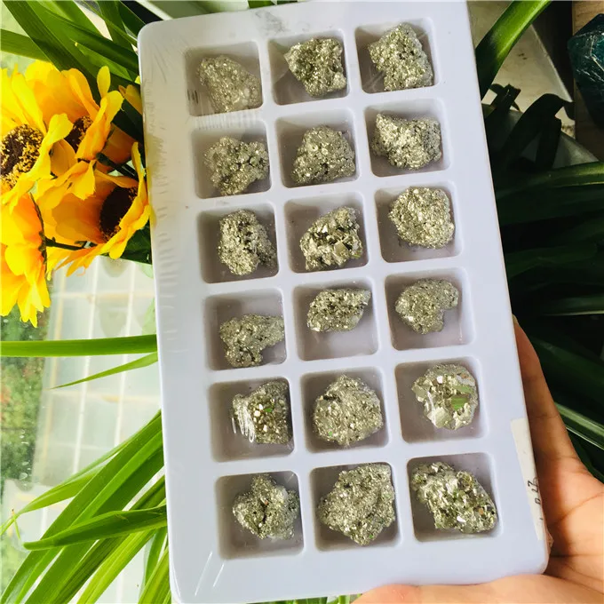 High Quality Natural Pyrite Stone Rough Pyrite box-packed Pyrites mineral cluster Ore Specimen for  Decor