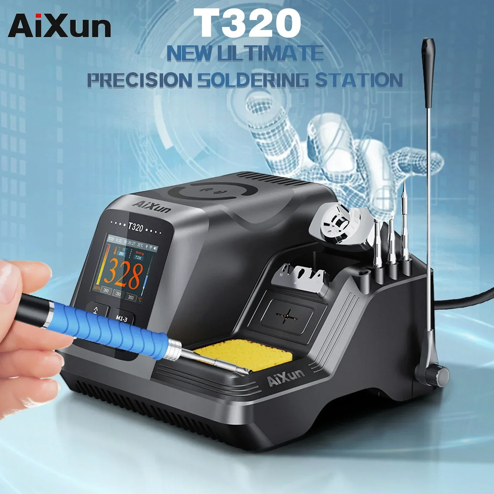 Цифровая паяльная станция с T210 T245 200 Вт