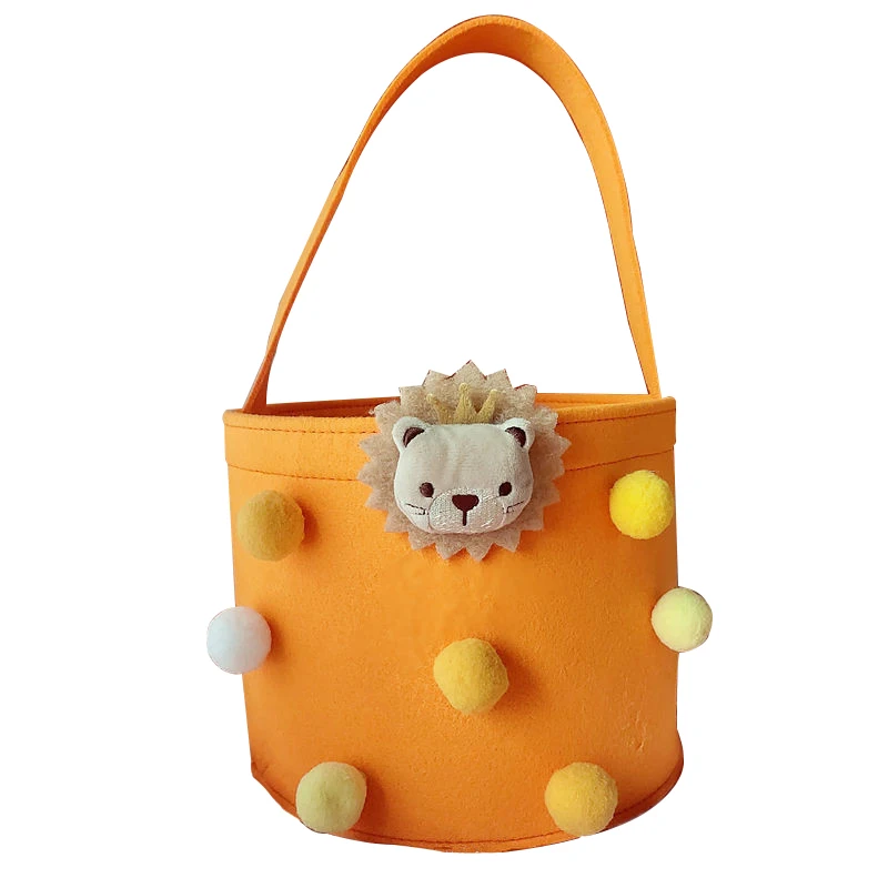 Wholesale Customized Reusable Felt Cartoon Tote Shopping Bag Handbag Tote Gift Cute Bag