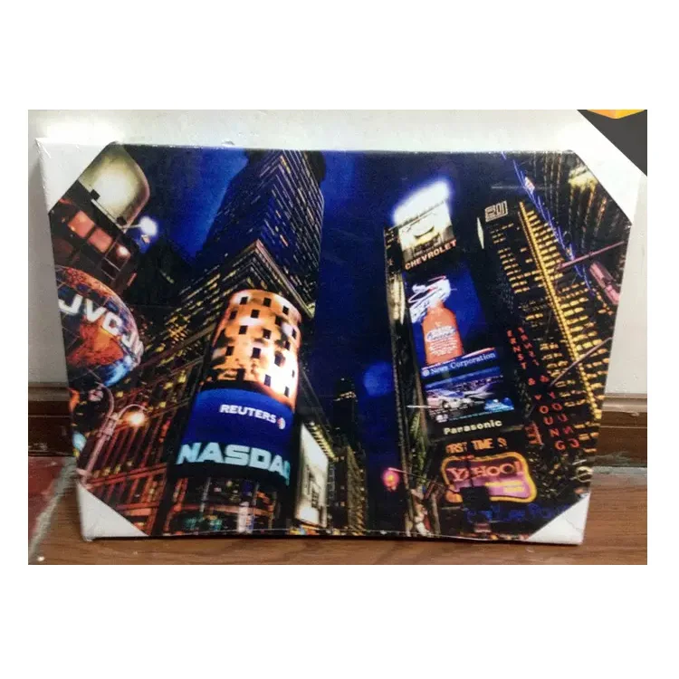 NEW YORK city night Light up frames photo wall art,LED framed art painting home wall decoration