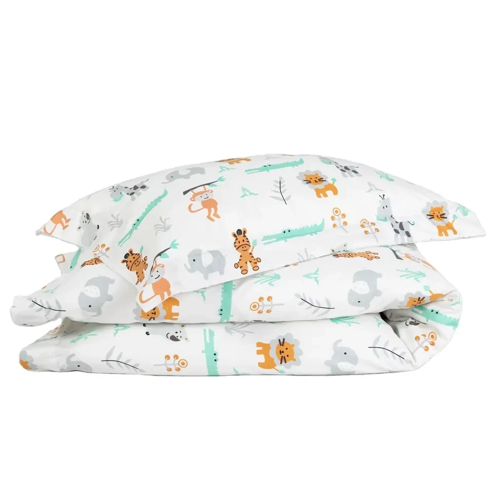 100% Cotton Printed Heavy Baby Removable Cover Nontoxic Glass Beads Weighted Blanket For Kids