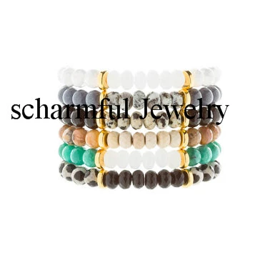 BS207178 Gold Plated Stretch Beaded Bracelet Women's Jewelry