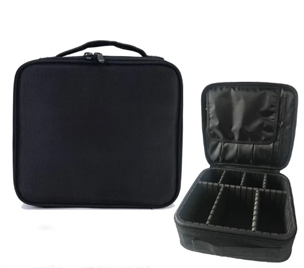 Professional PU lady brush travel beauty cosmetic box organizer makeup case