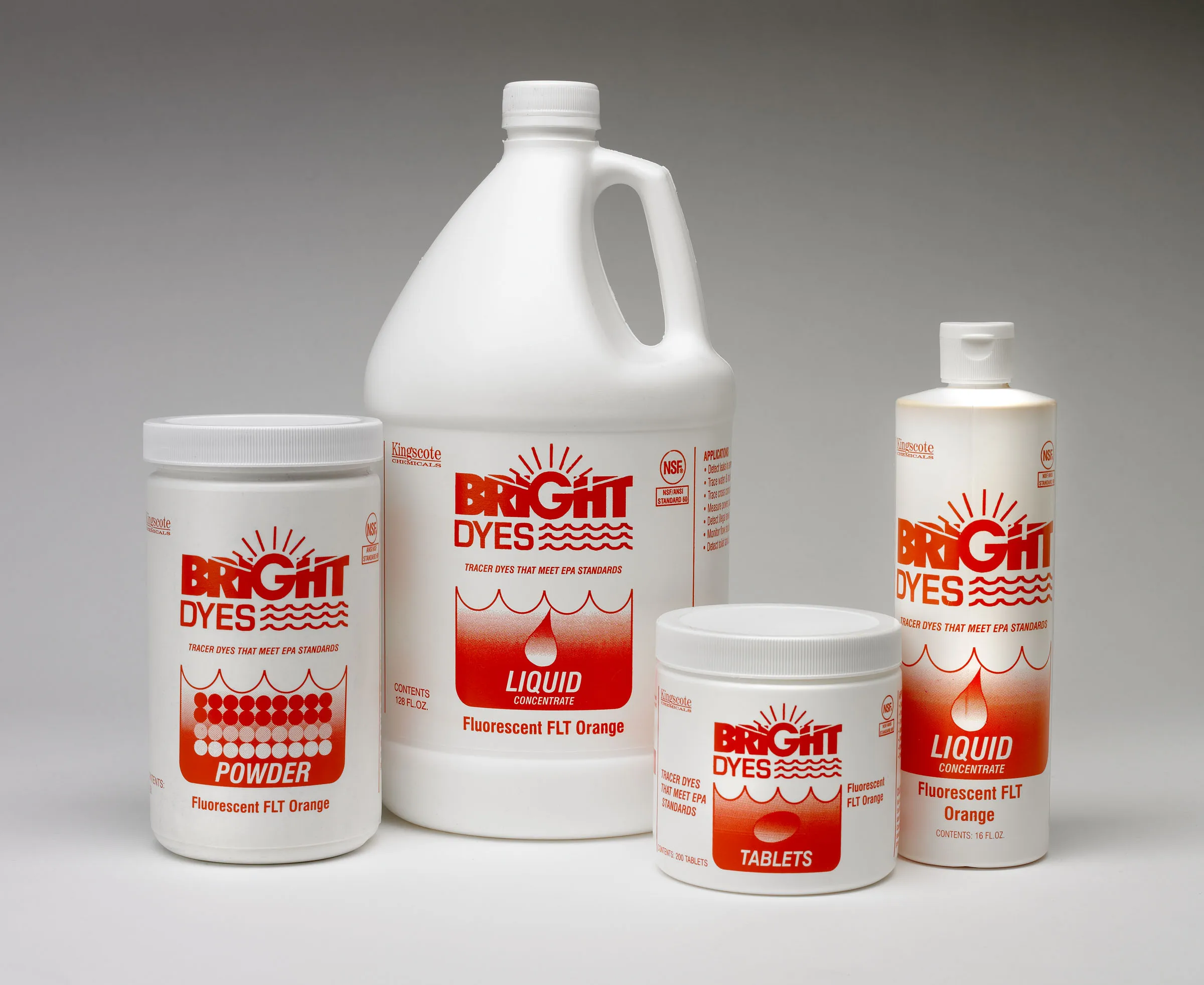 Fluorescent FLT Orange Tablets Made In USA Tracer Dye Tablets Used In Small Bodies Of Water fluorescent dyes acid