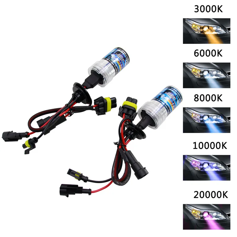 Auto Car Led Headlight Bulb 35W 55W H4 H7 H1 H3 9005 9006 880 3000K 4500K 6000K 8000K 12000K HID Bi Xenon LED Headlamp 12V 24V