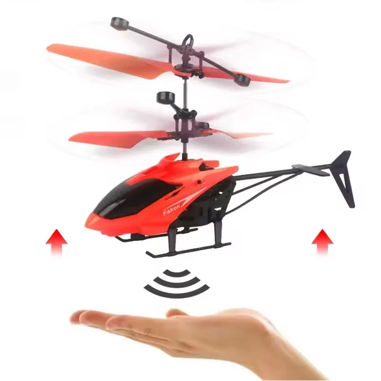KK Christmas Gift Infrared Inductive Helicopter Colorful RC Flying Ball Built-in LED Lights Flying Ball Hand Flying Helicopter