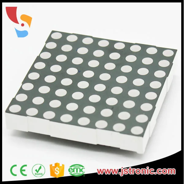 60.2*60.2mm Size 2.3 inch 23881 Bi-Color 5mm big 8x8 Dot Matrix Module LED Display