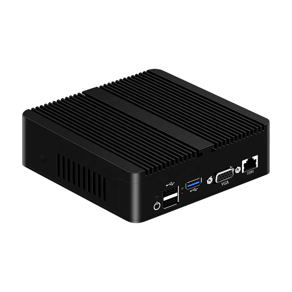 PFsense Gateway Firewall Router Mini PC Fanless Industrial Computer In-tel N2830 4 Nic Ethernet Lan Ports Linux Network Server