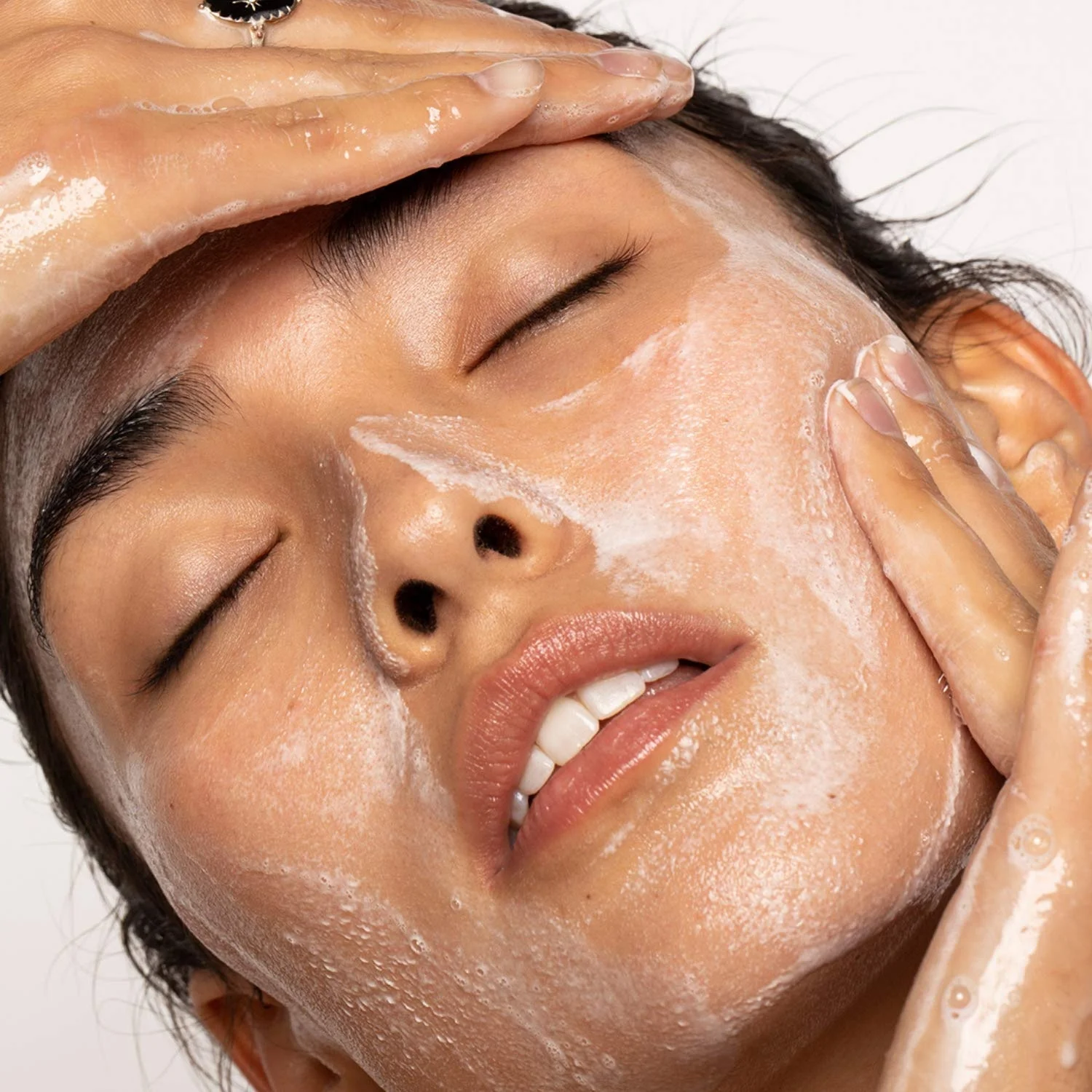 Skin Care Best Gentle Foam Face Wash Rose Hip Seed Or Green Tea Foam Facial Cleanser