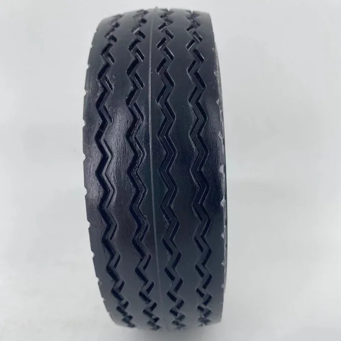 6in Sawtooth tread tire Polyurethane foam flat -free Wheels for Garden Cart/Garden Utility Wagon Cart/Wheel Barrowrrow